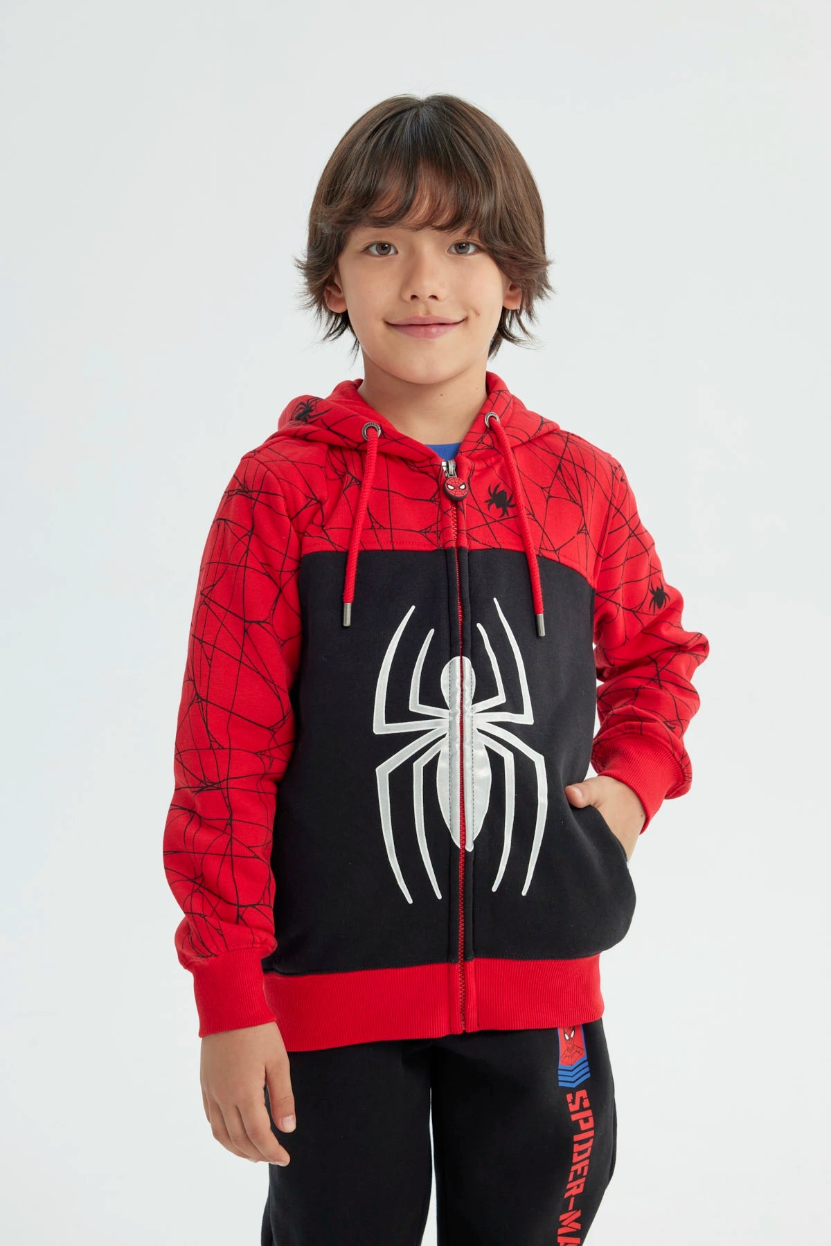 Polerón Spiderman Rojo