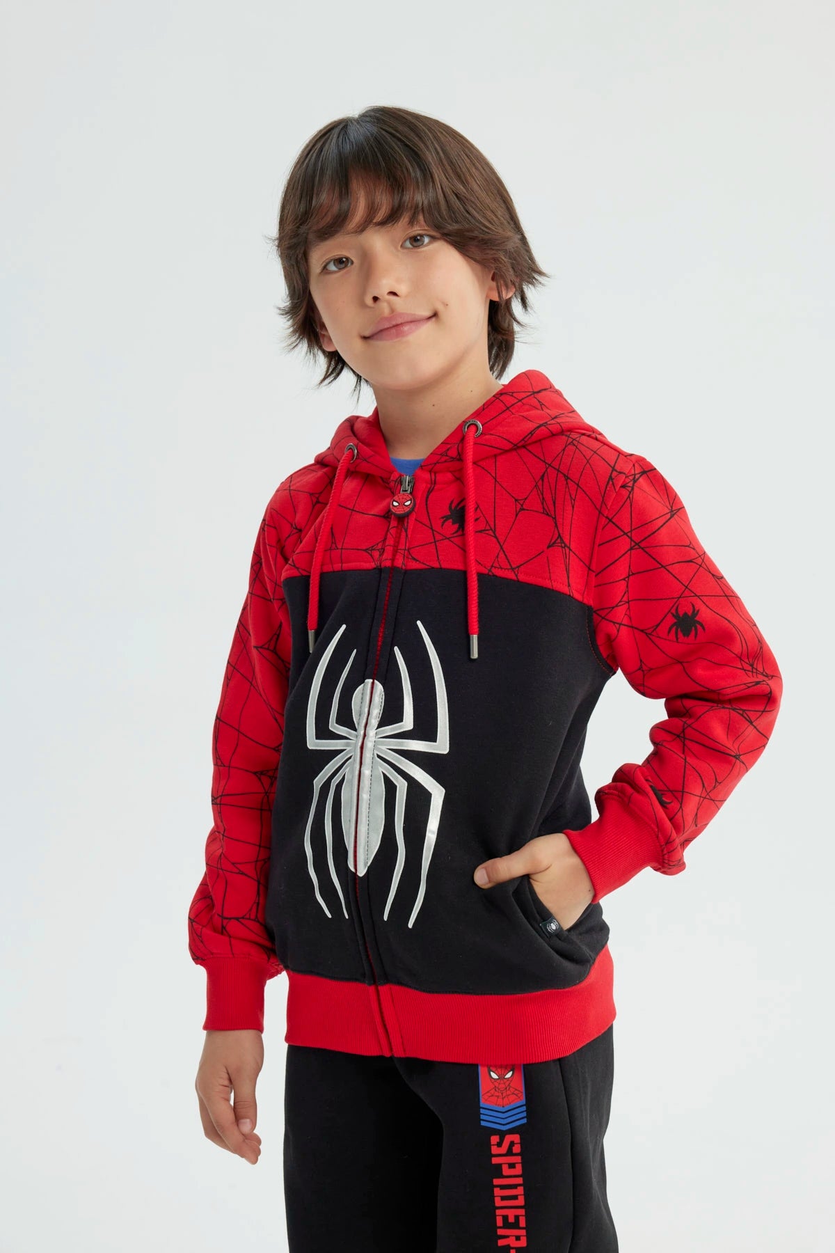 Polerón Spiderman Rojo