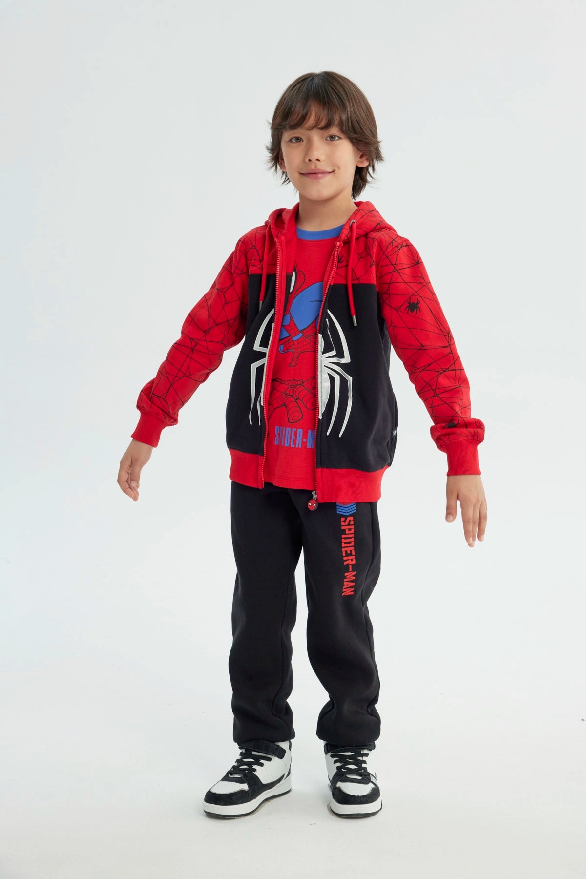 Polerón Spiderman Rojo