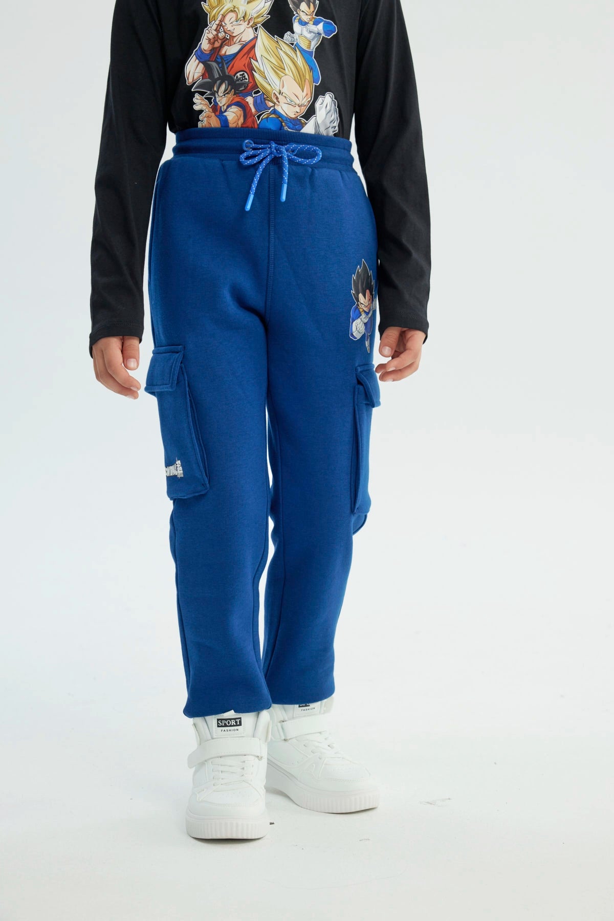 Pantalón Buzo Niño Dragon Ball Azul Marino