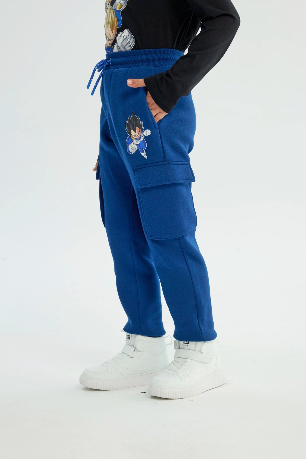 Pantalón Buzo Niño Dragon Ball Azul Marino