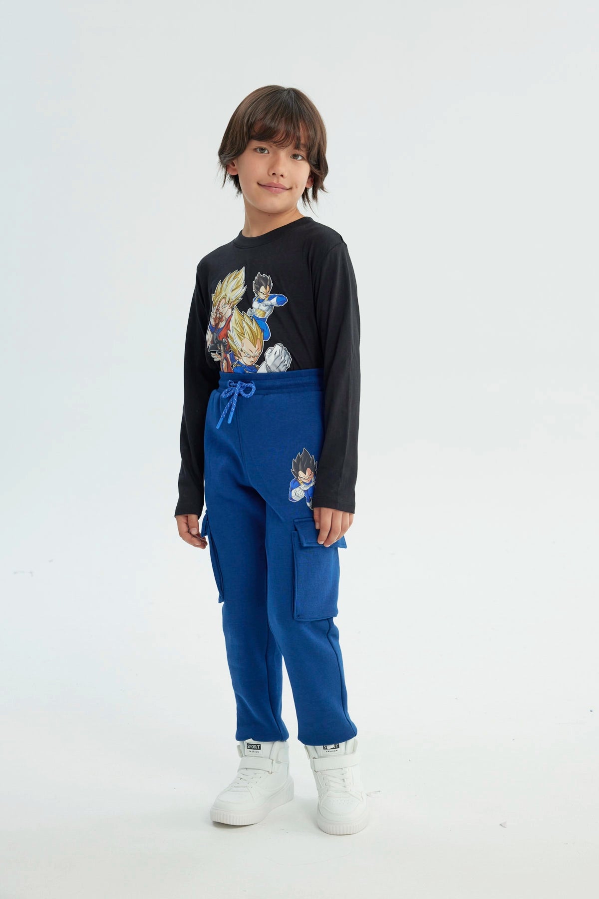 Pantalón Buzo Niño Dragon Ball Azul Marino