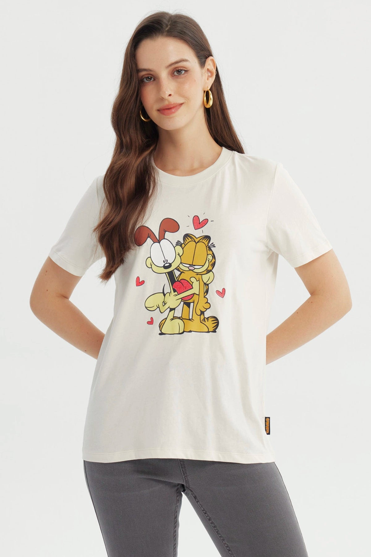 Polera Mujer Garfield Amarilla