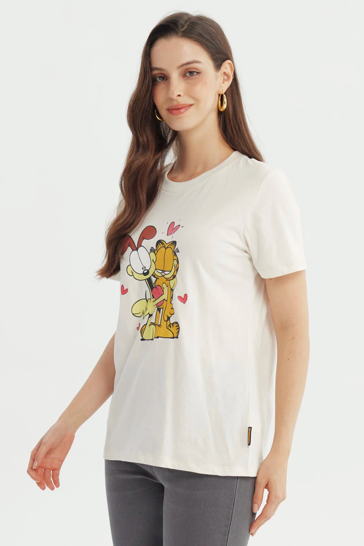 Polera Mujer Garfield Amarilla