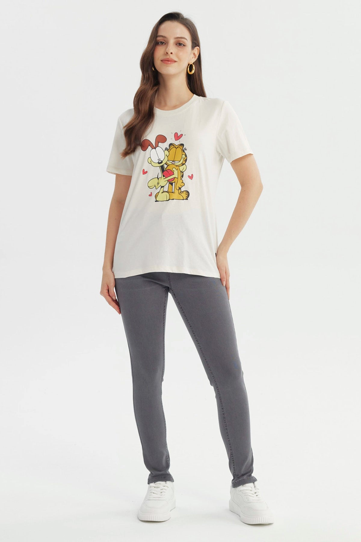 Polera Mujer Garfield Amarilla
