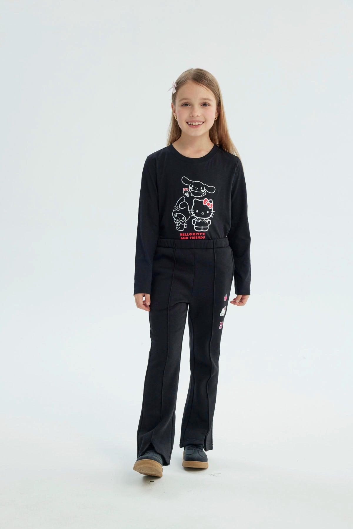 Pantalón Buzo Niña Hello Kitty Negro
