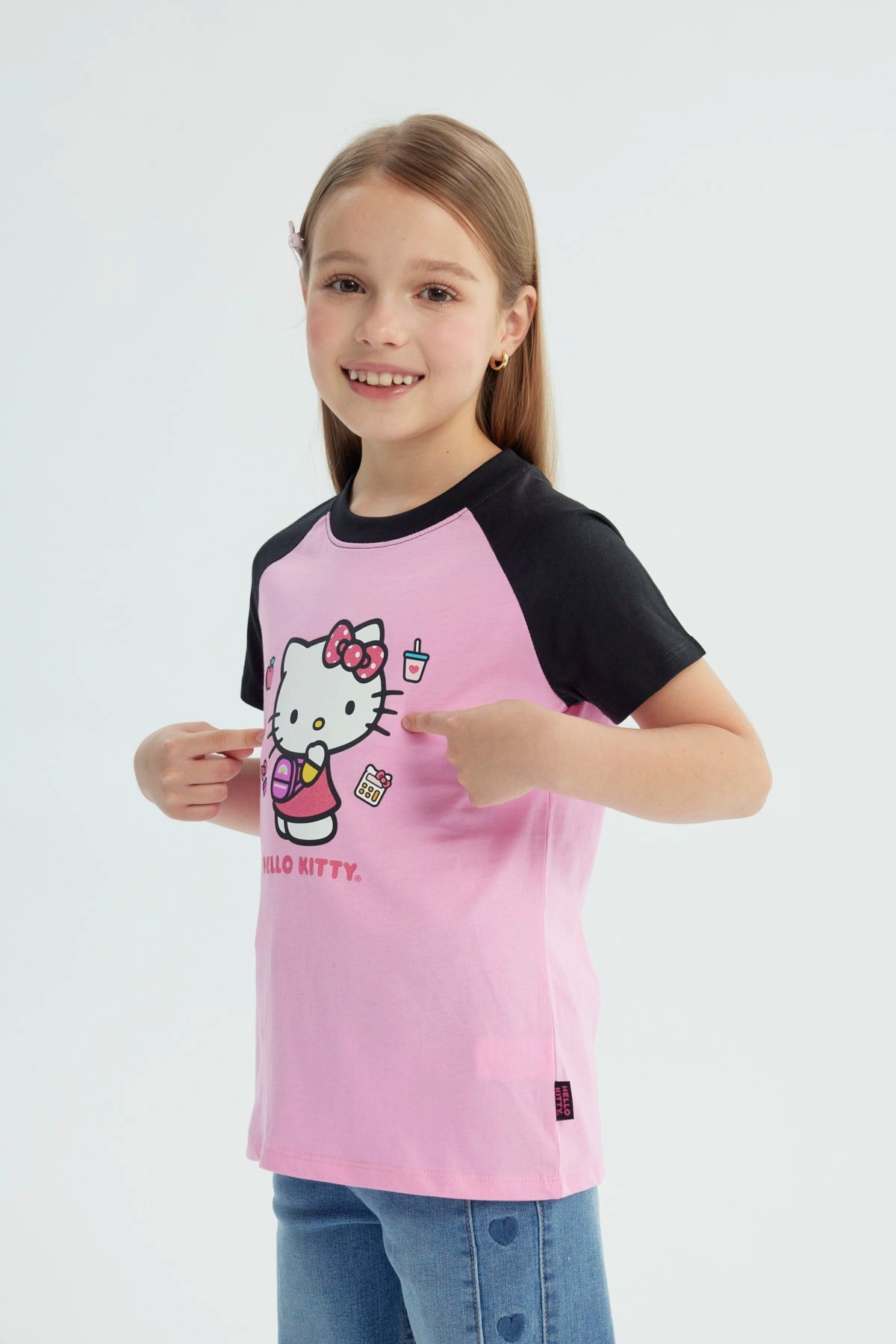 Polera Niña Hello Kitty Rosada