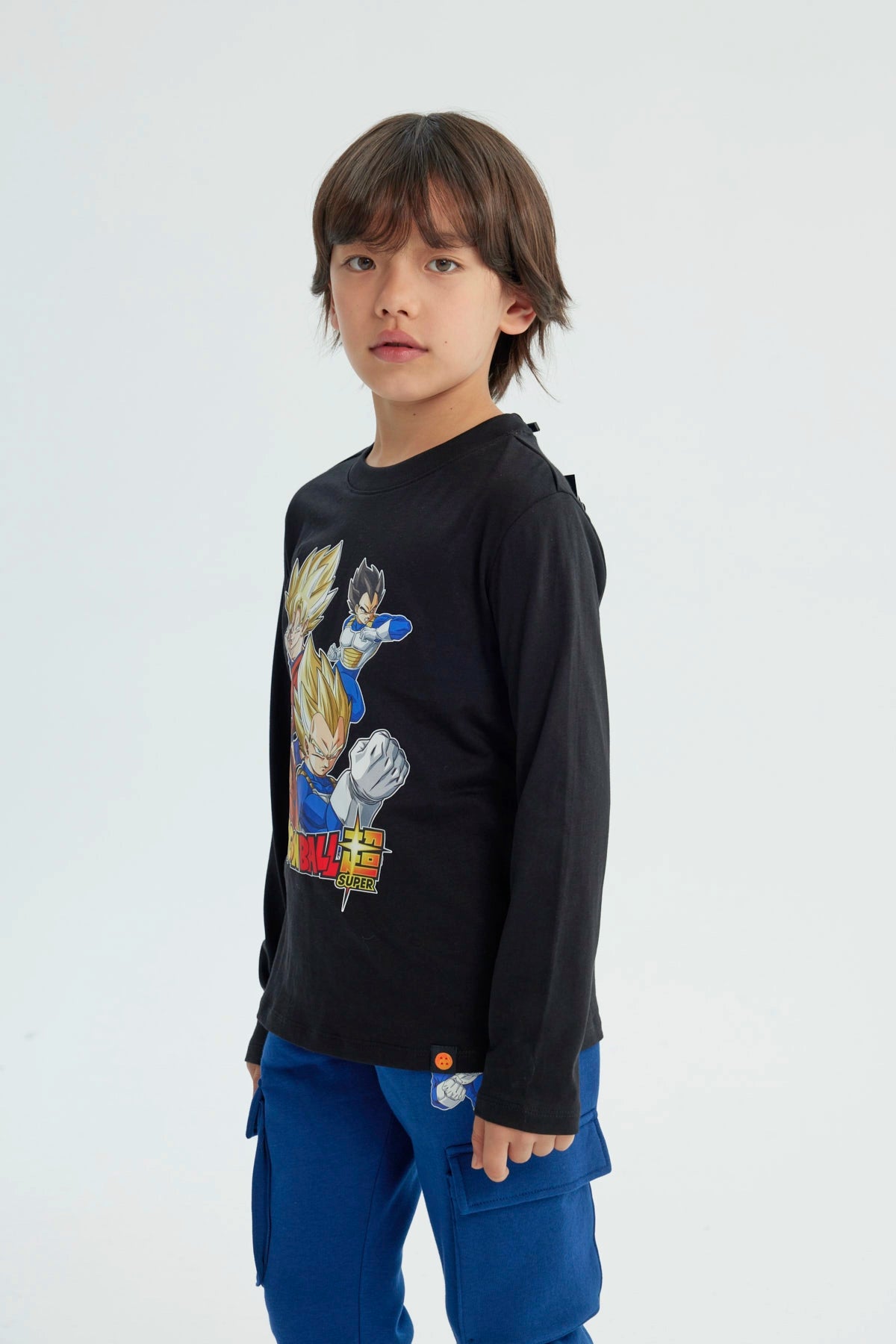 Polera Niño Dragon Ball Negra