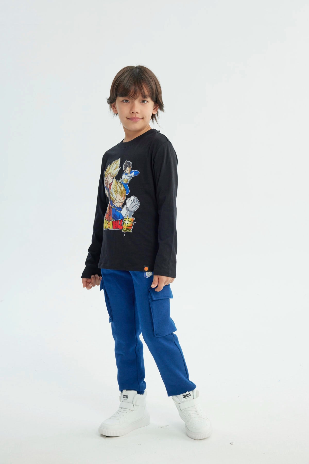 Polera Niño Dragon Ball Negra