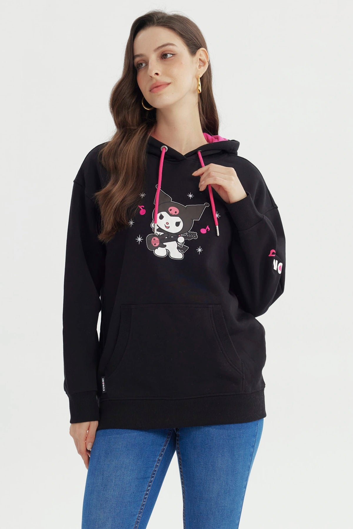 Polerón Mujer Kuromi Negro