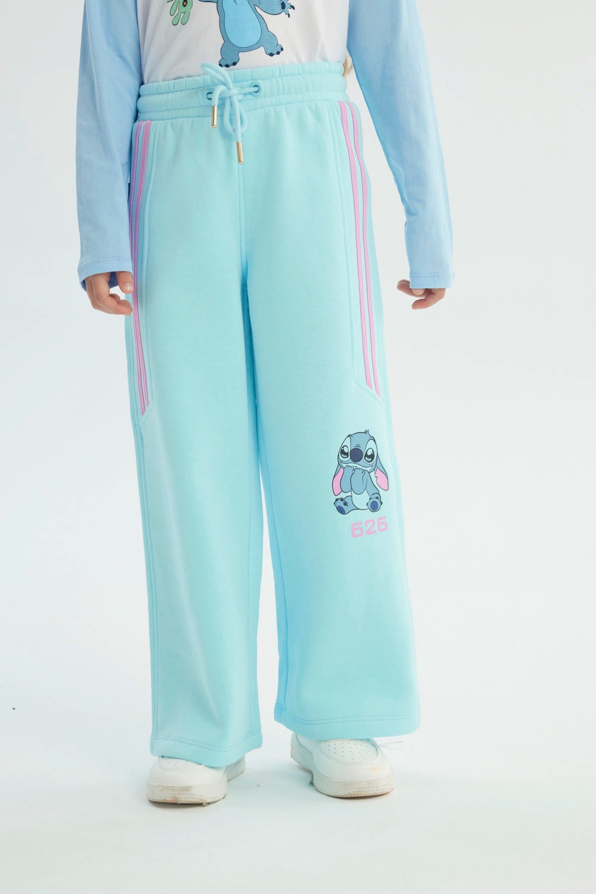 Pantalón Buzo Stitch Celeste
