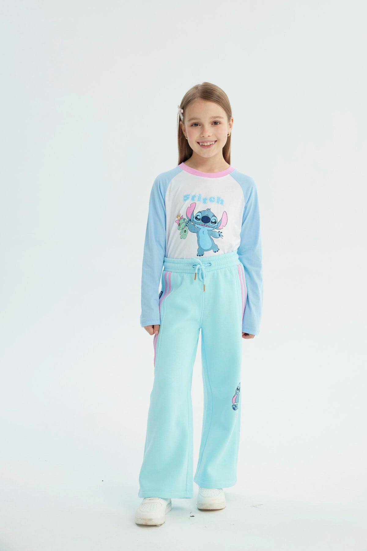 Pantalón Buzo Stitch Celeste