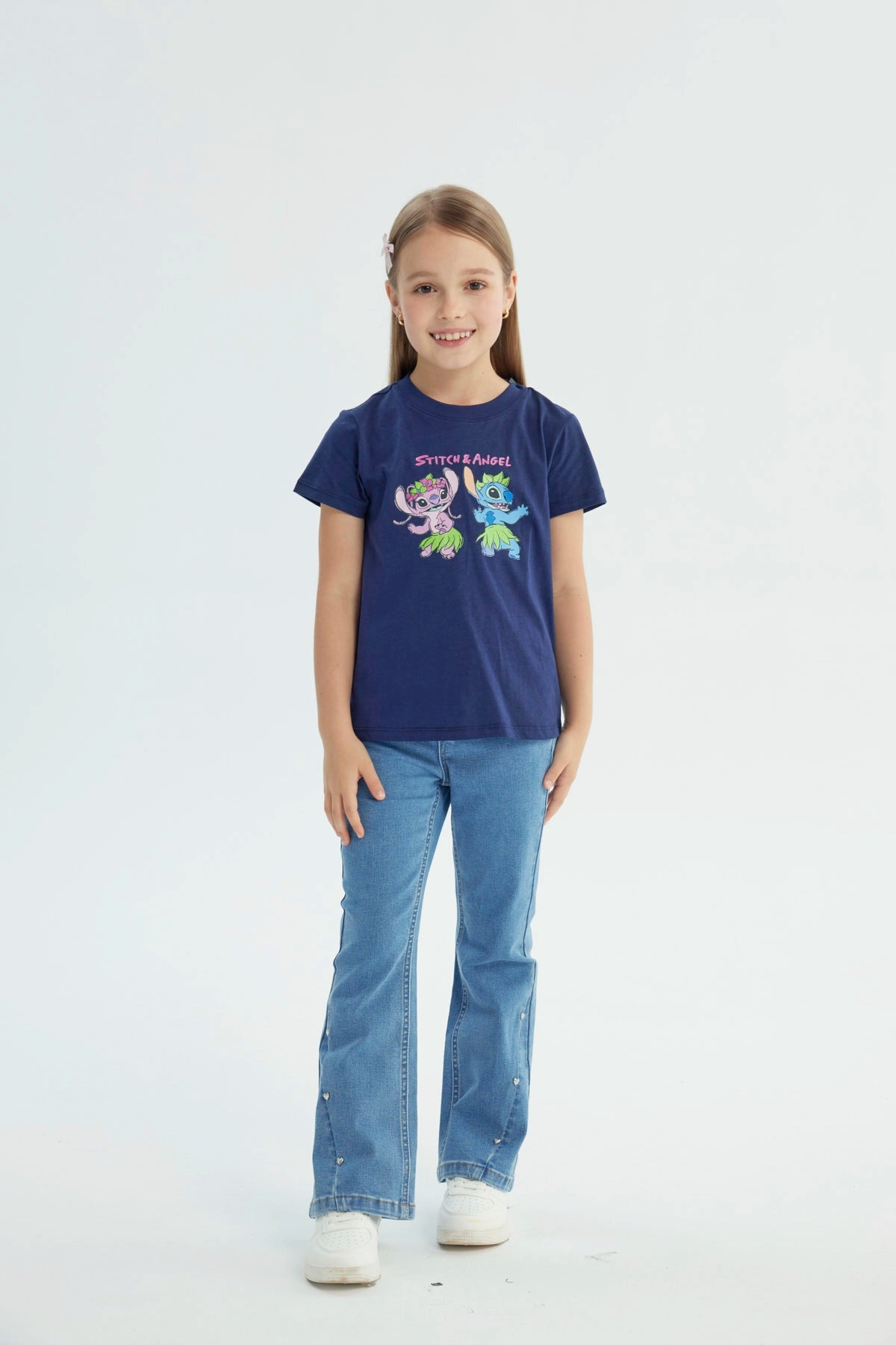Polera Lilo & Stitch Azul Marino