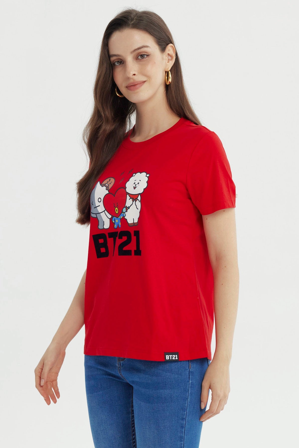 Polera Mujer Bt21 Roja