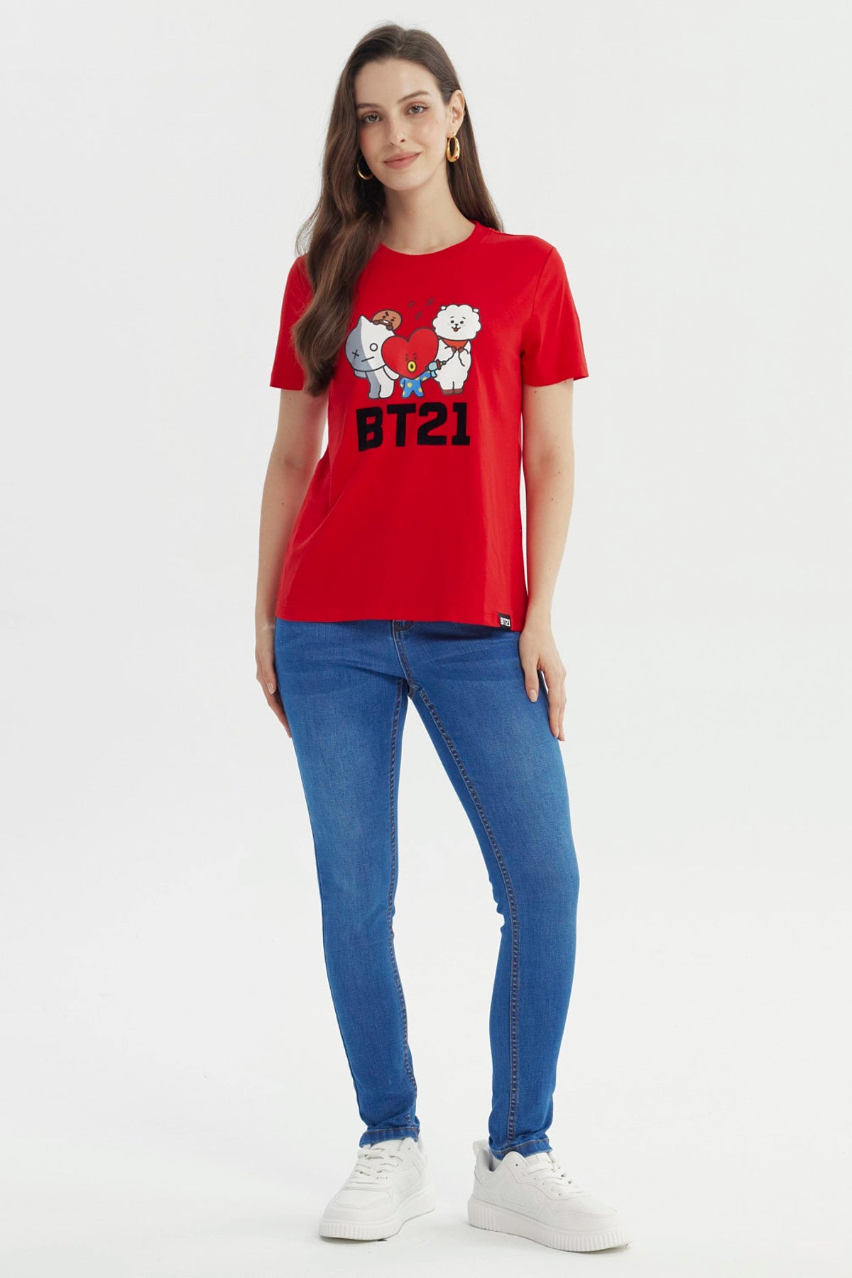 Polera Mujer Bt21 Roja