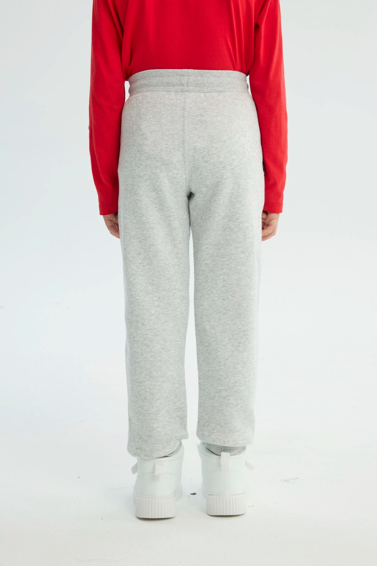 Pantalón Buzo Spiderman Gris Melange Claro