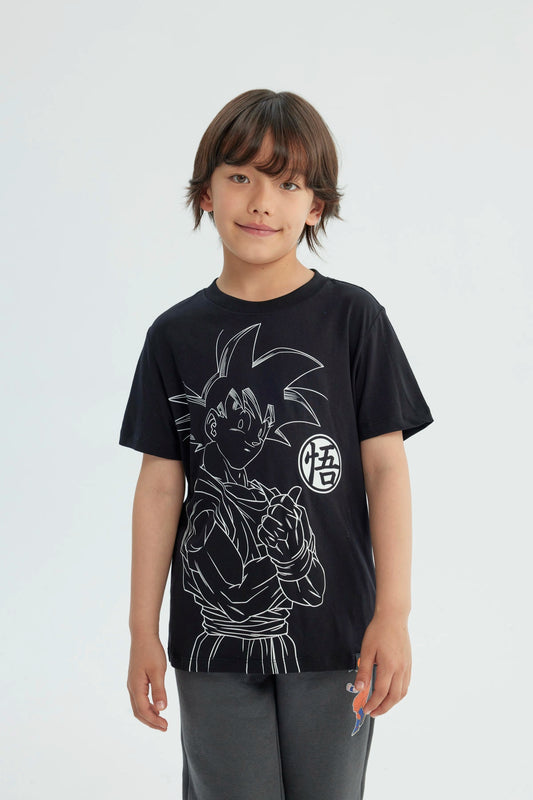 Polera Niño Dragon Ball Negra