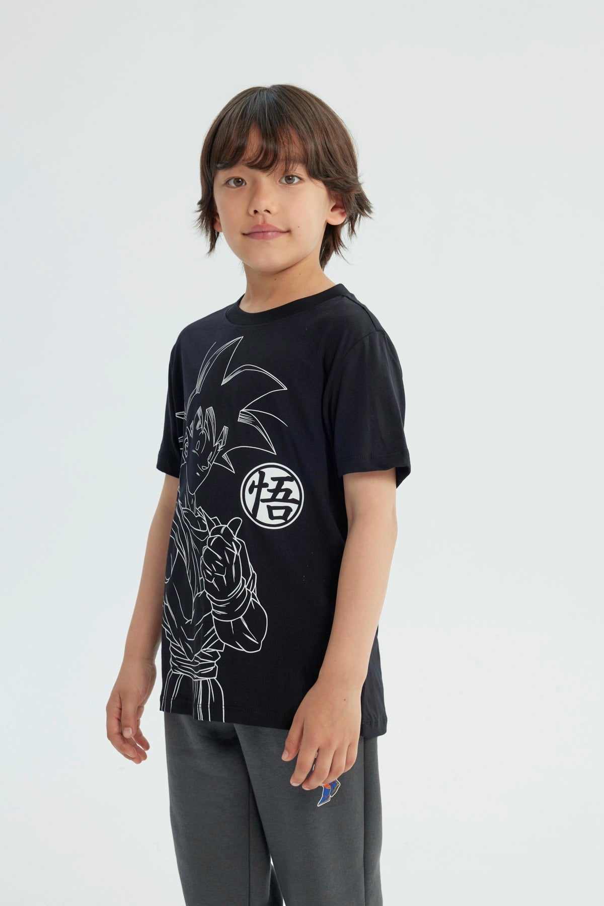 Polera Niño Dragon Ball Negra