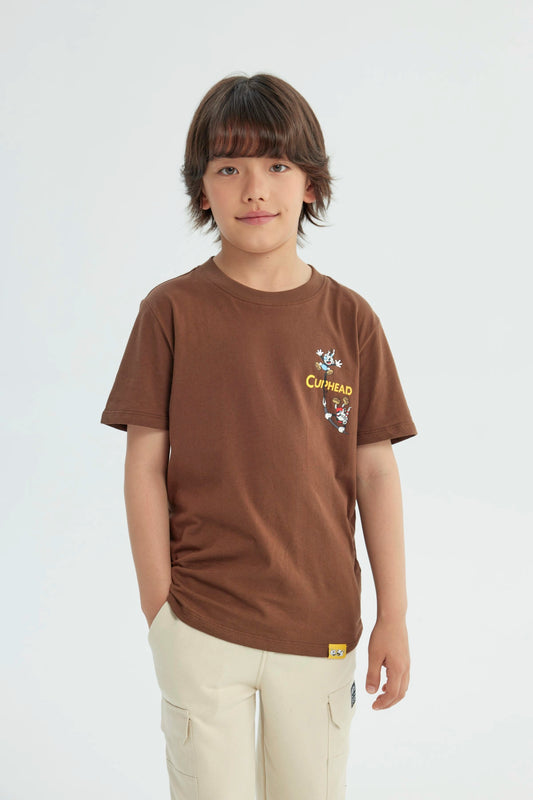 Polera Niño Cuphead Café