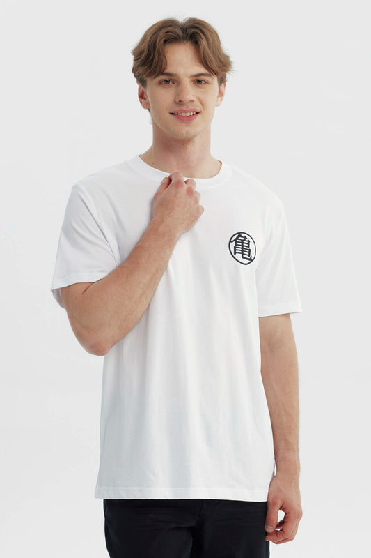 Polera Hombre Dragon Ball Blanca