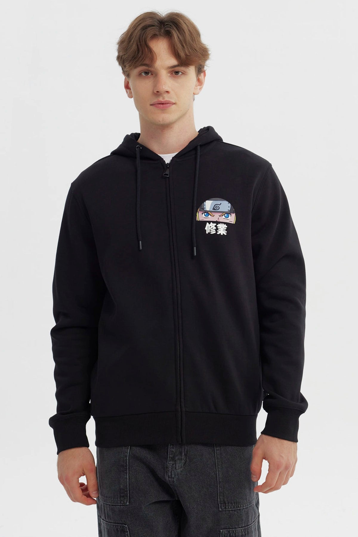 Polerón Hombre Naruto Shippuden Negro