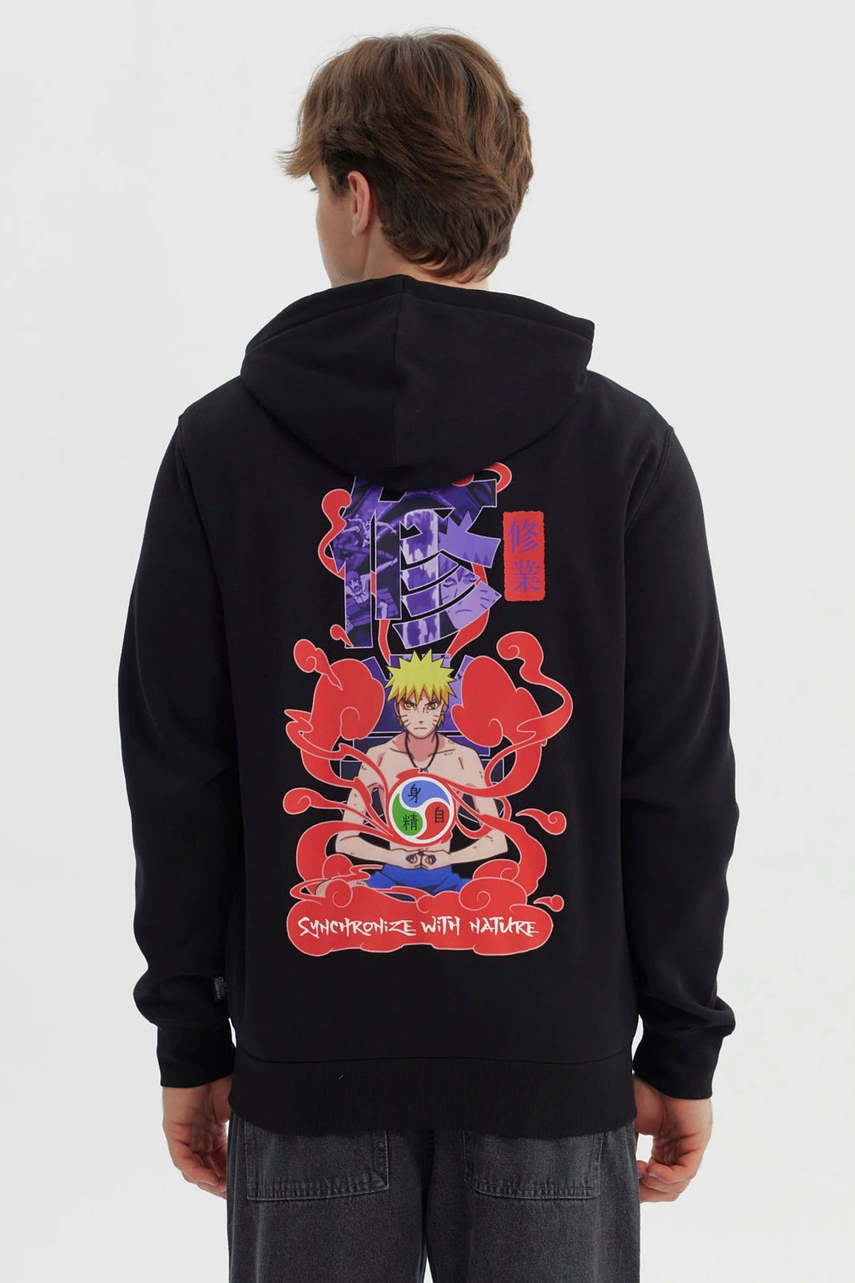 Polerón Hombre Naruto Shippuden Negro