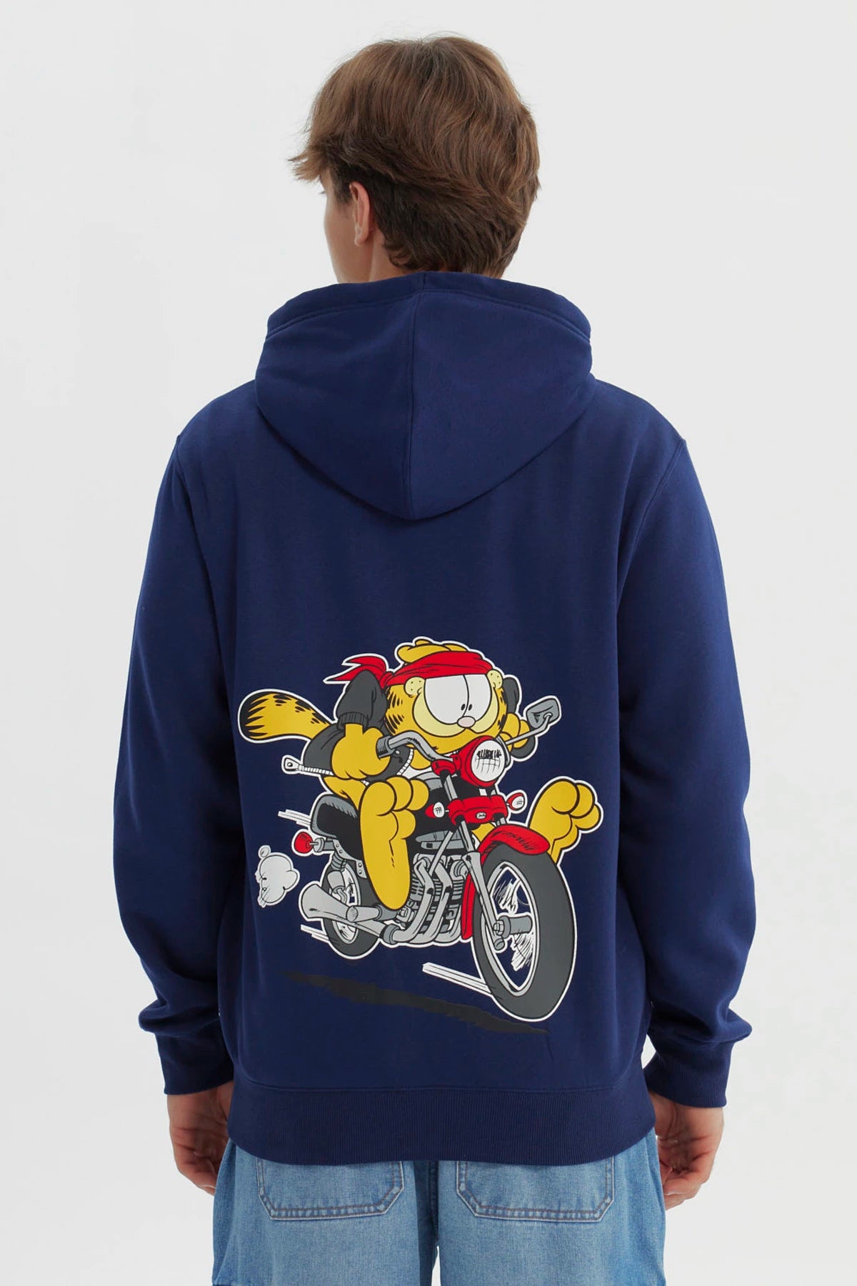 Polerón Hombre Garfield Azul Marino