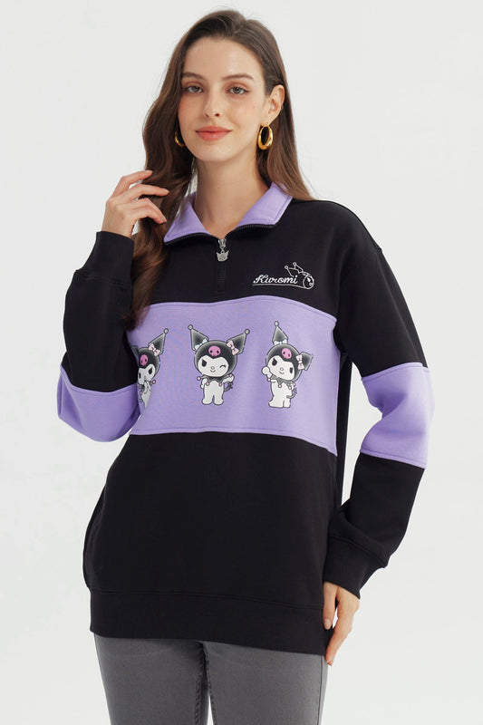 Polerón Mujer Kuromi Negro