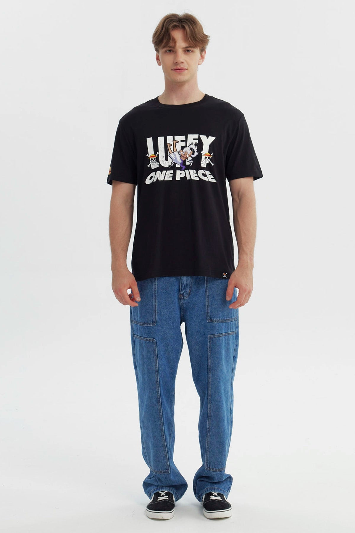 Polera One Piece Luffy Negra
