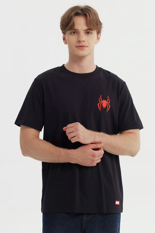 Polera Spiderman Negra