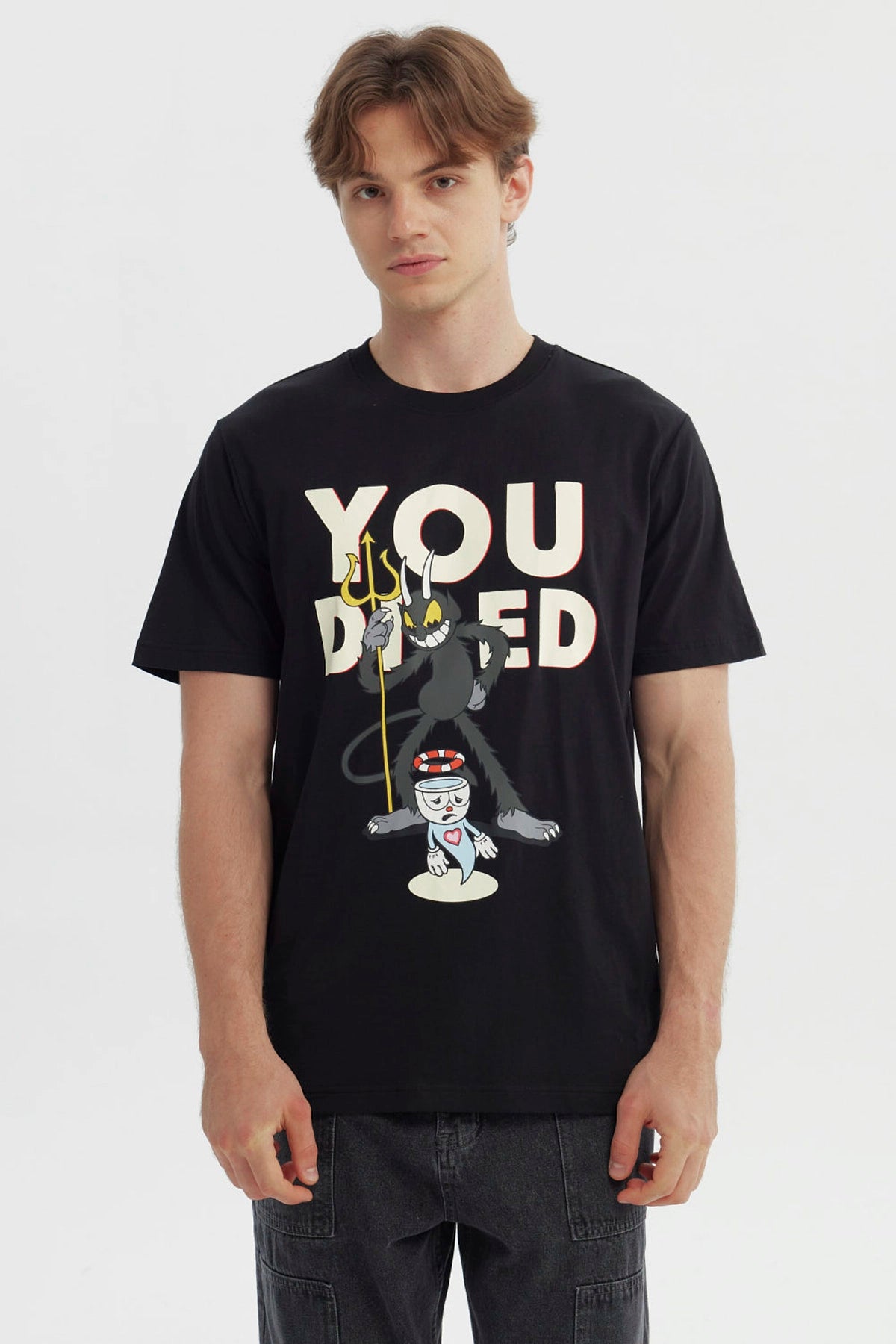 Polera Cuphead Negra