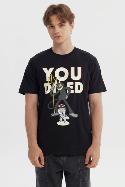 Polera Cuphead Negra