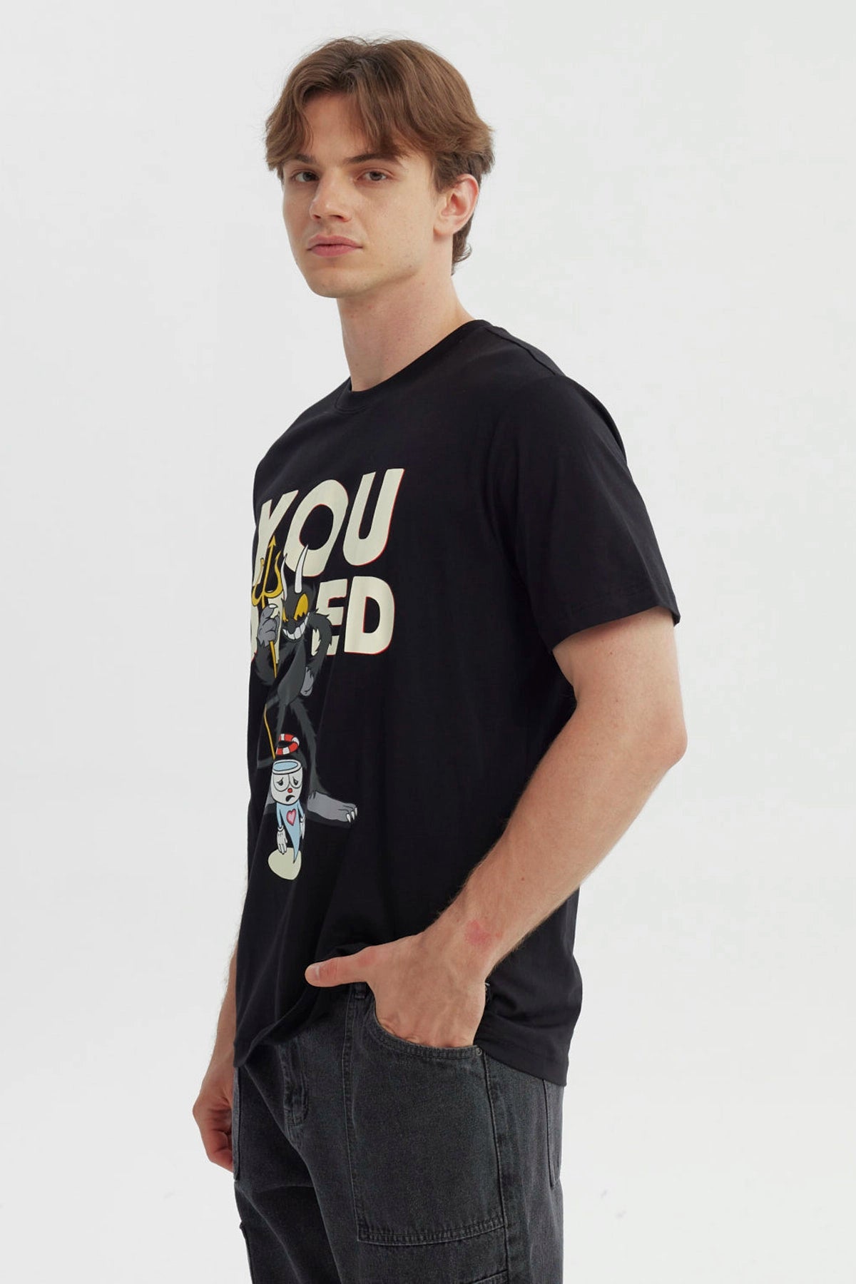 Polera Cuphead Negra