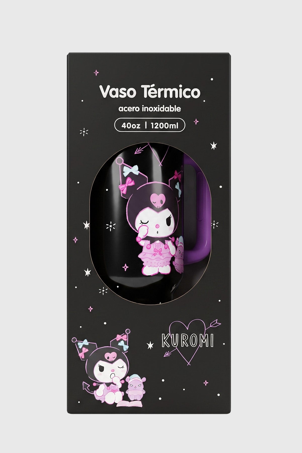 Termo - Botella Kuromi Negro