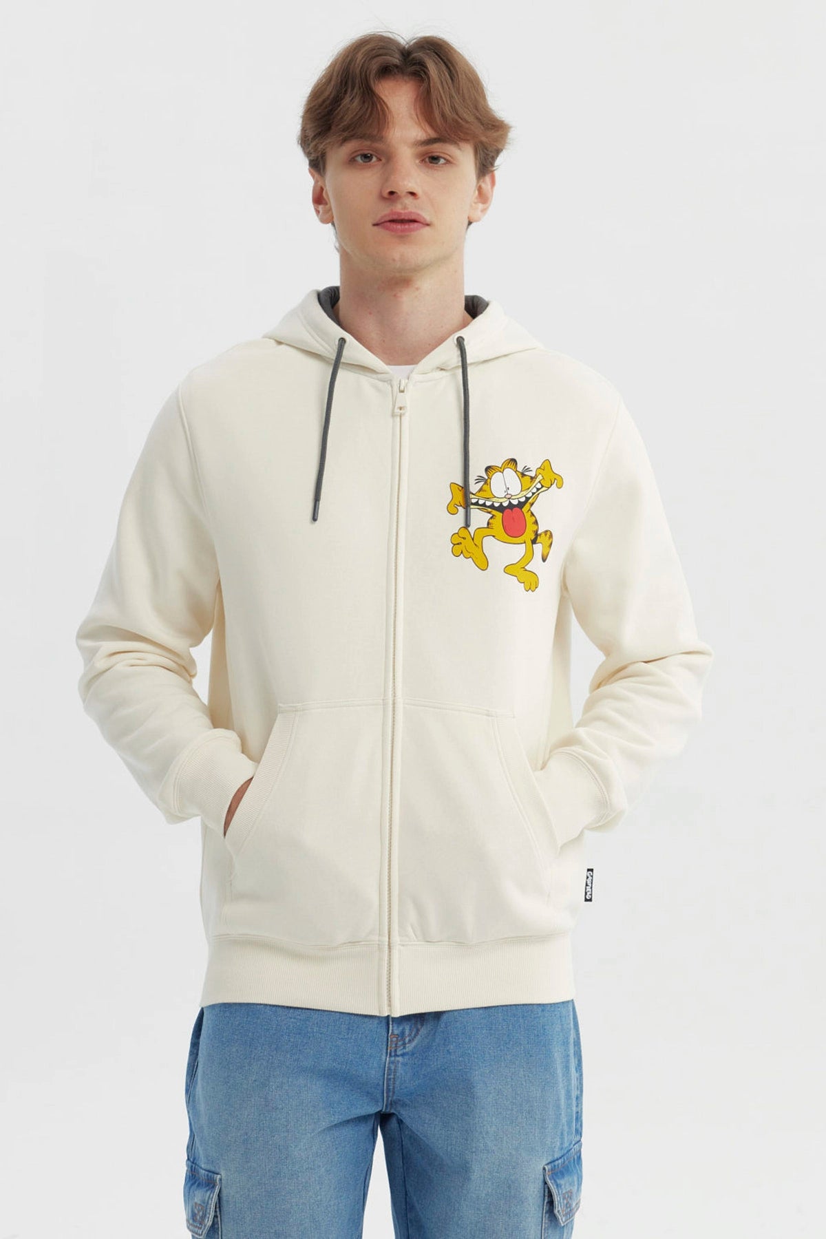 Polerón Hombre Garfield Beige