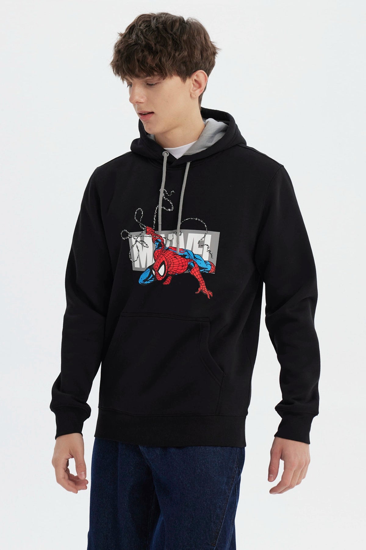 Polerón Marvel Spiderman Negro