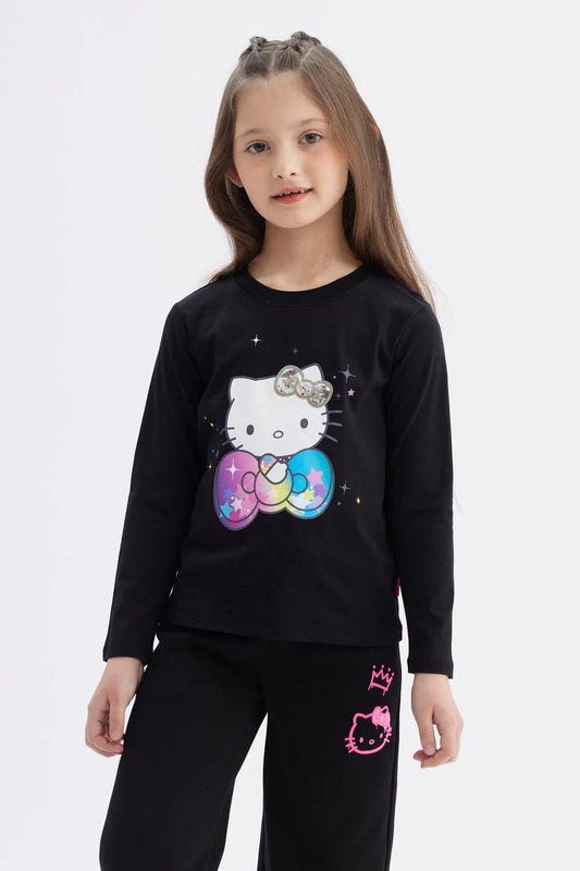 Polera Hello Kitty Negro