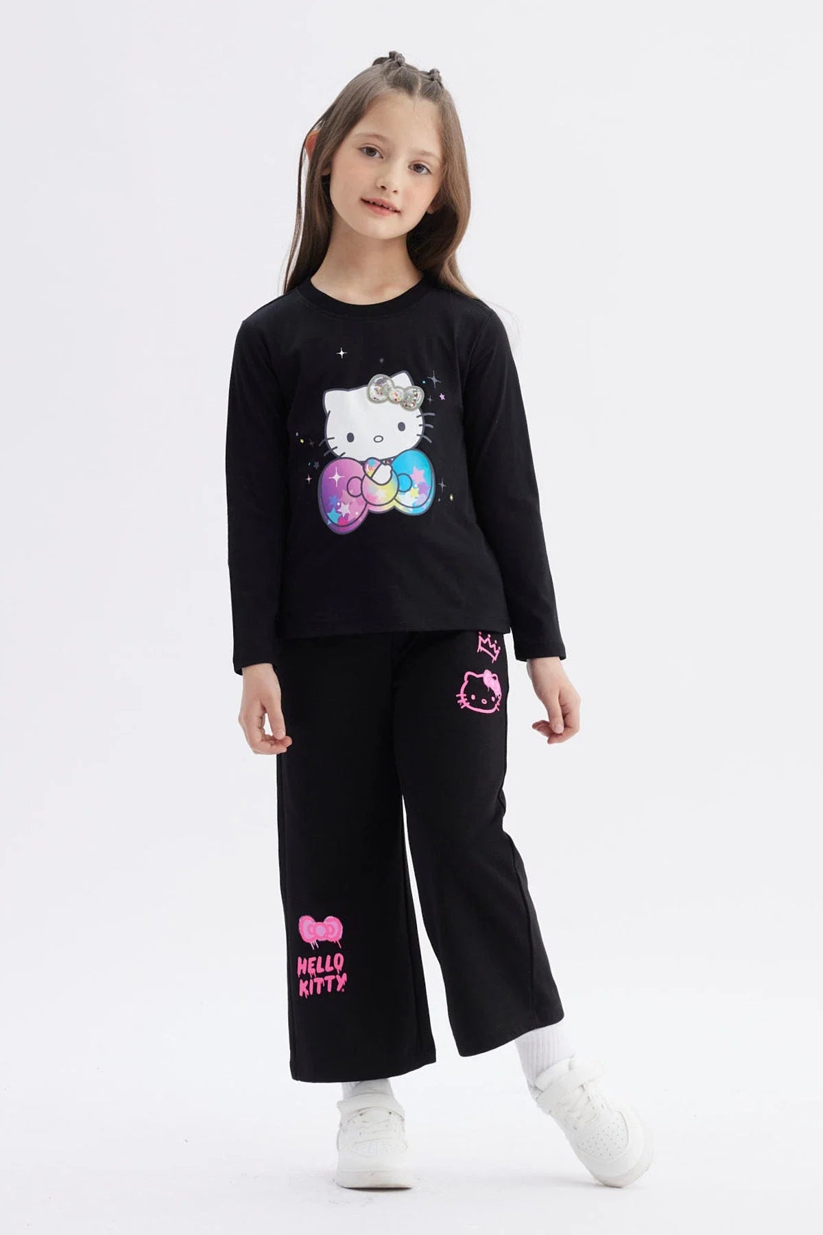 Polera Hello Kitty Negra