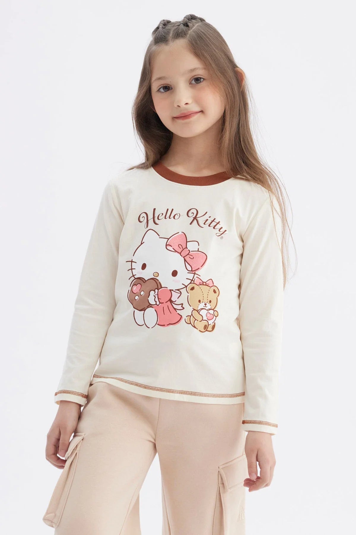 Polera Hello Kitty Beige