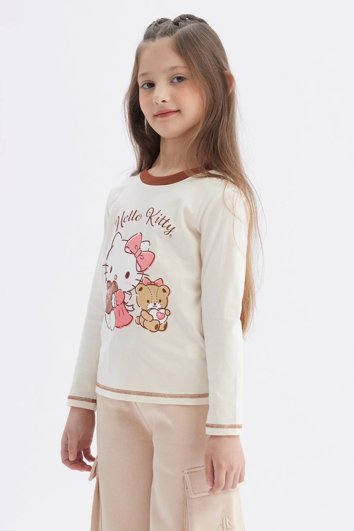 Polera Hello Kitty Beige