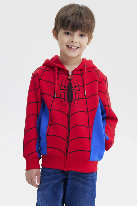 Polerón Spiderman Rojo