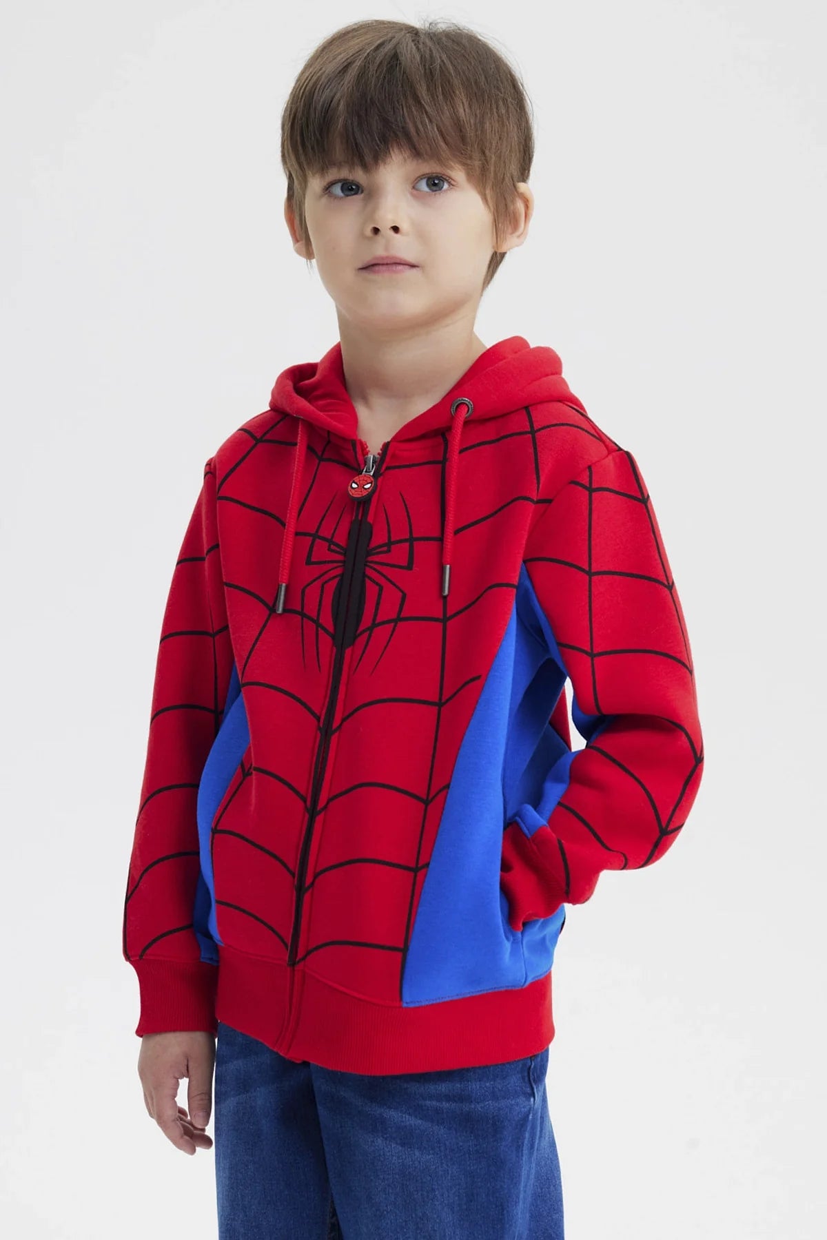 Polerón Spiderman Rojo