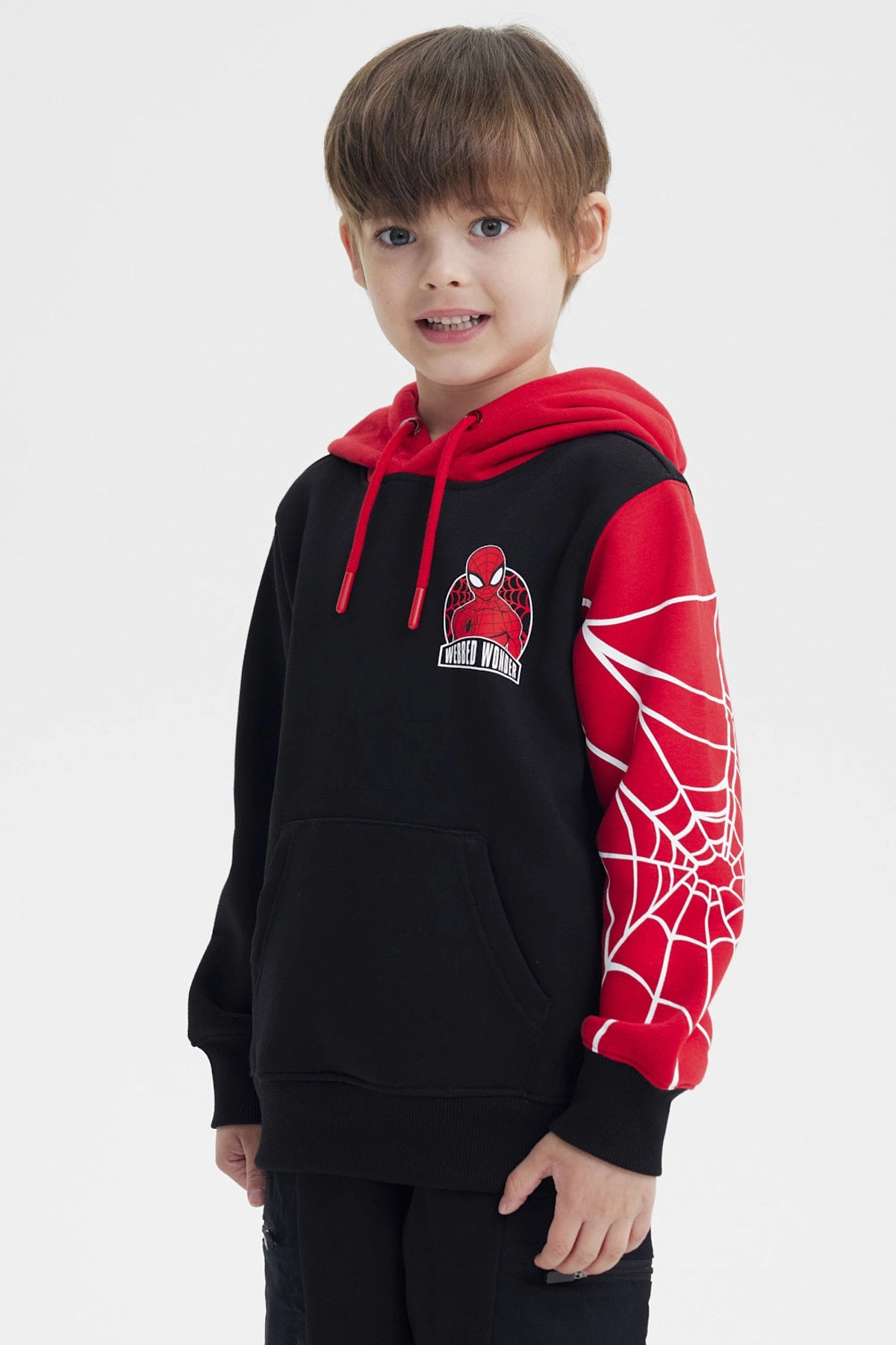 Polerón Spiderman Negro