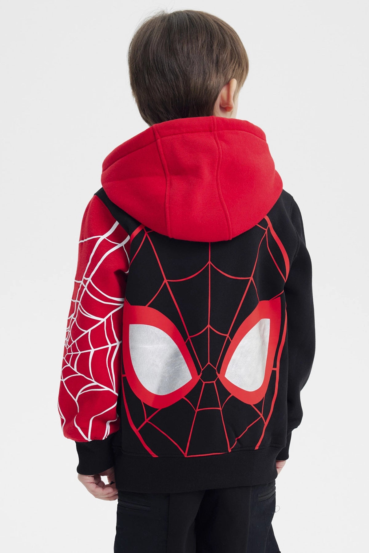Polerón Spiderman Negro