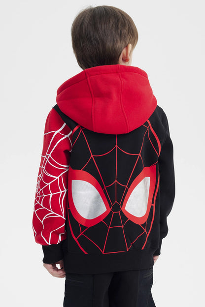 Polerón Spiderman Negro