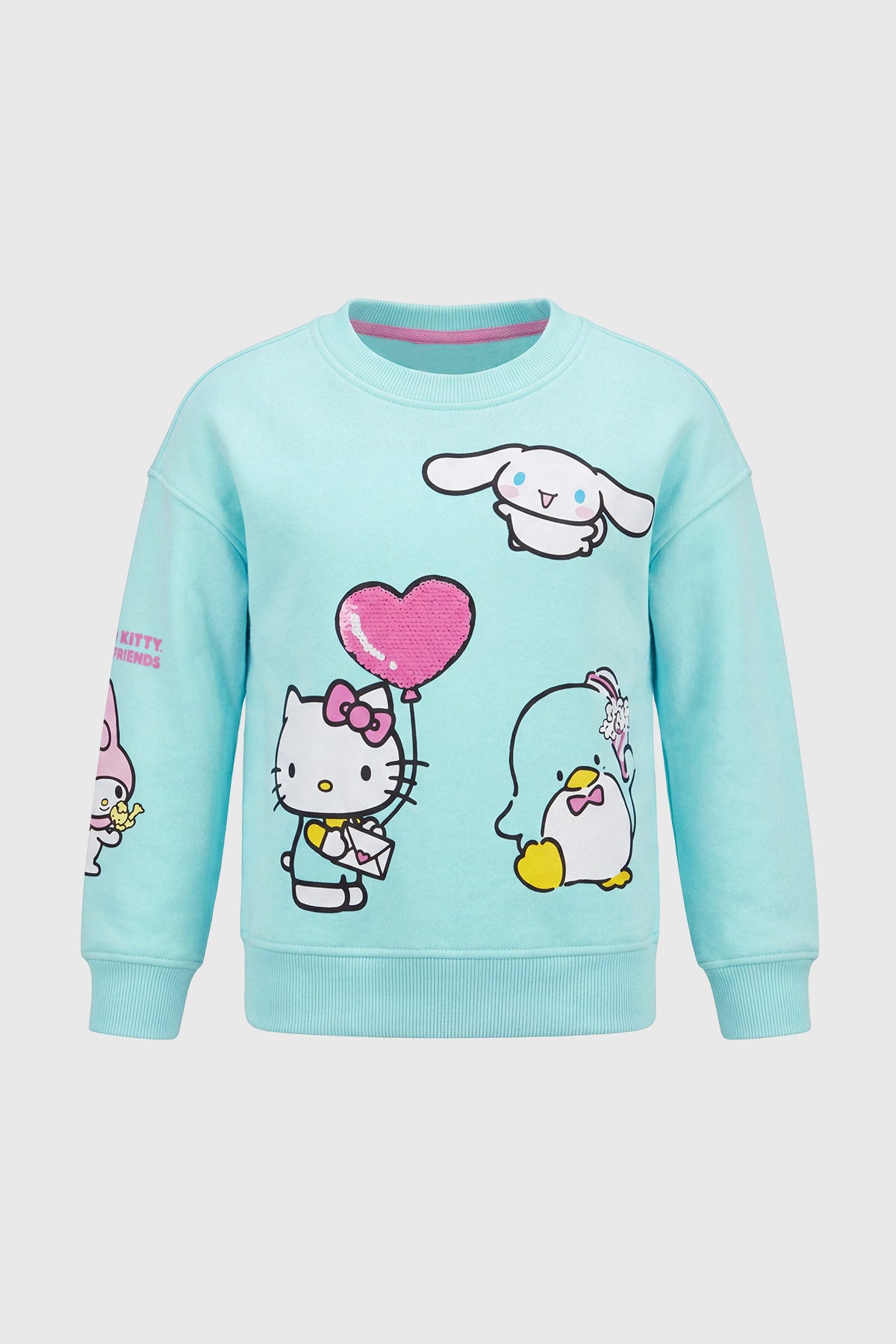 Polerón Hello Kitty Y Sus Amigos Celeste