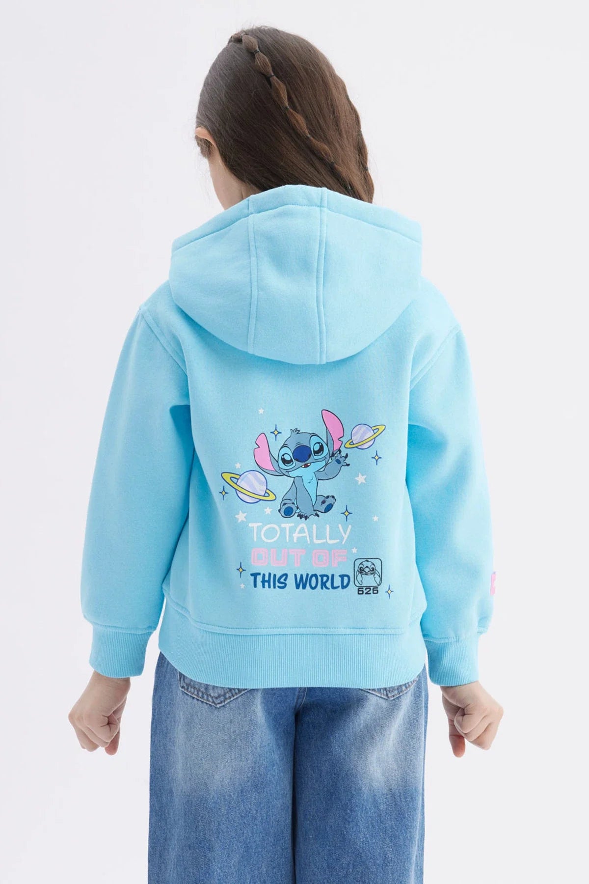 Polerón Stitch Celeste