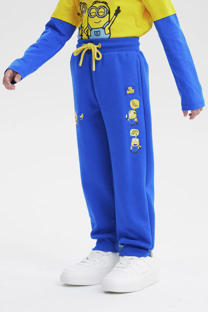 Pantalón Buzo Minions Azul