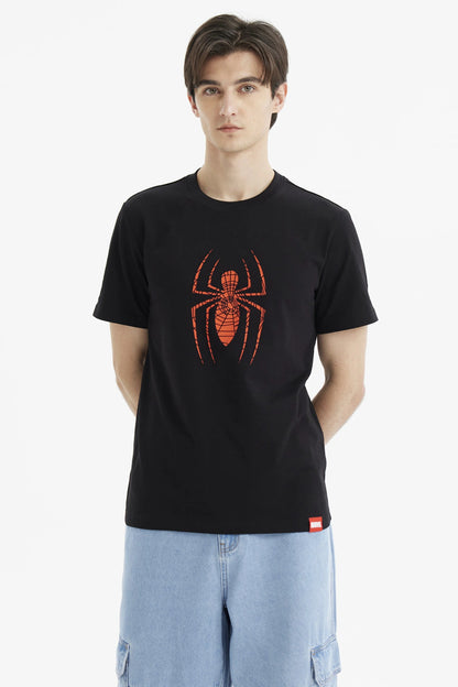 Polera Spiderman Negra