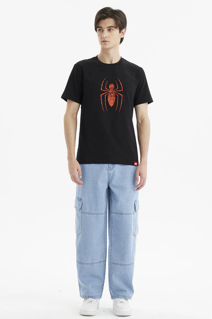 Polera Spiderman Negra